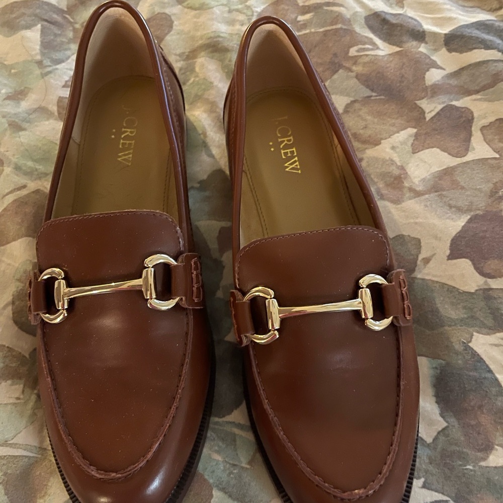 J. Crew Women's Chestnut Leather Loafers